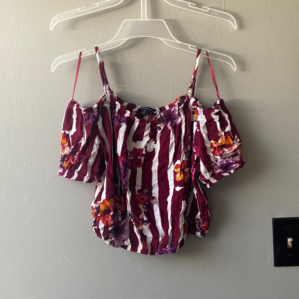 Off the shoulder crop top